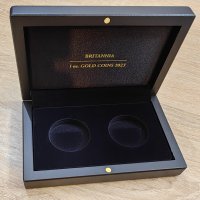 луксозна кутия за 2 броя златни монети 1 oz. BRITANNIA 2023 , снимка 5 - Нумизматика и бонистика - 42337144