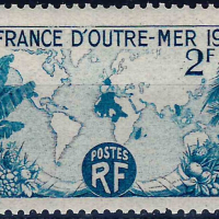 Франция 1945 - континенти MNH, снимка 1 - Филателия - 44708804