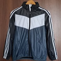 ADIDAS Детско тънко шушляково яке с качулка 11-12 г, снимка 1 - Детски якета и елеци - 40534741