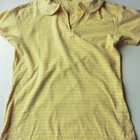 жълта тениска с якичка, снимка 1 - Детски тениски и потници - 37070935