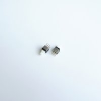 Малък ключ 6pin 10x6x6mm с 2 положения задържащ бял H=5mm, снимка 1 - Друга електроника - 42603300