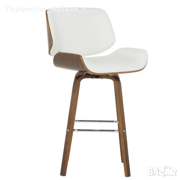 Здрав въртящ се бар стол за бензиностанция,за лоби бар,за рецепция- за голям човекопоток, снимка 1