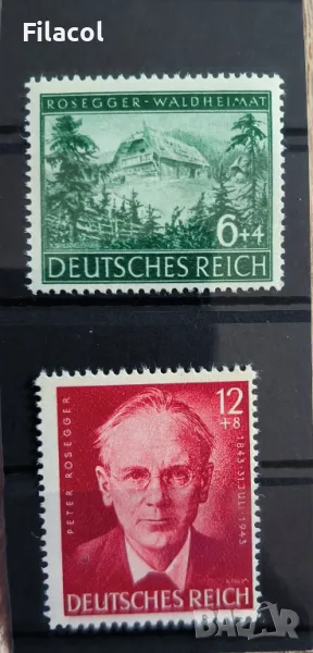 Германия Райх 1943 година Петер Розегер MNH, снимка 1