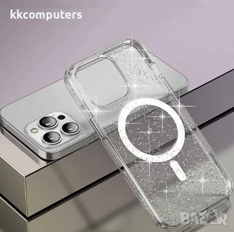 Калъф PVC Wlons Sparkling MagSafe / Прозрачен / за iPhone 17 6.3 Баркод : 3132968, снимка 1