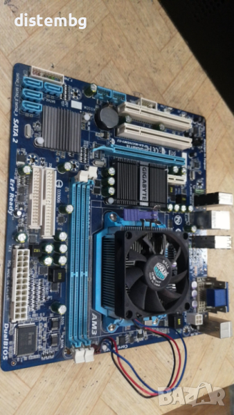 Дънна платка Gigabyte GA-MA74GMT-S3 с процесор AMD Sempron 140, снимка 1