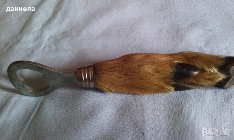 Уникален еленски крак - отварачка. Ловен трофей. Много красив. САМО ЕДИН В БЪЛГАРИЯ, снимка 1