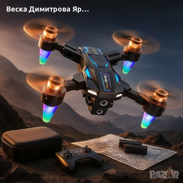 8K Дрон A22 с двойна ESC камера и вграден екран, снимка 1