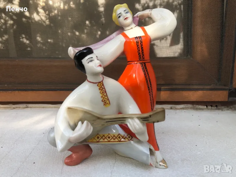 стар руски порцелан /порцеланова фигурка/ ТАНЦЬОРИ, снимка 1