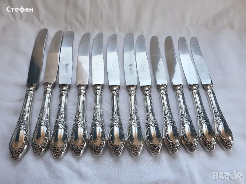 Комплект посребрени ножове, снимка 1