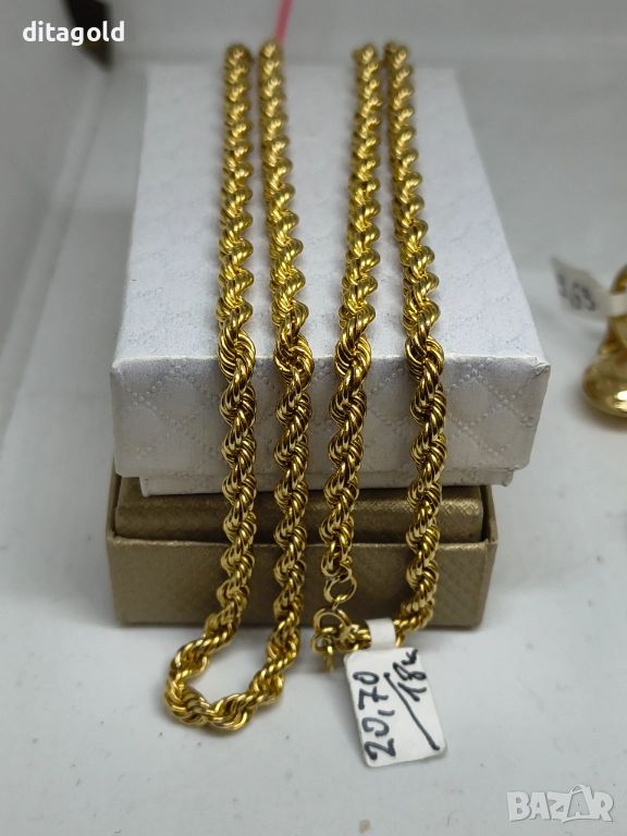 Златен 18К синджир 20.70 гр 18К, дълъг, цена 3850 лв, снимка 1