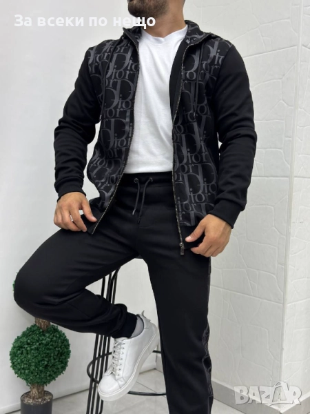 Christian Dior Мъжки Черен Спортен Комплект🔝Мъжки Спортен Екип Кристиян Диор Код A861, снимка 1