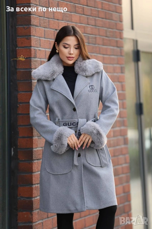 Gucci Дамско Дълго Зимно Палто Гучи - Налични Различни Цветове Код SK573, снимка 1