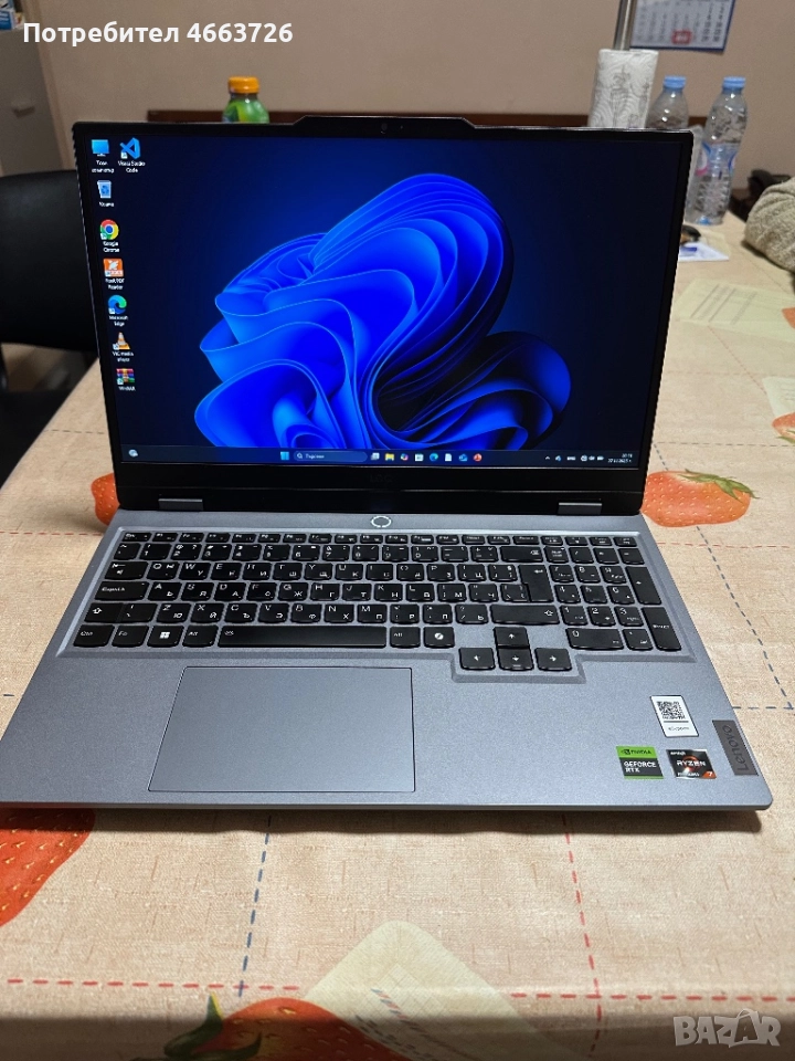 Гейминг лаптоп Lenovo 15ARP9 с гаранция ‼️, снимка 1