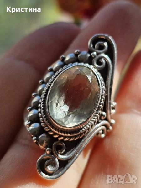 Много красив сребърен пръстен, снимка 1