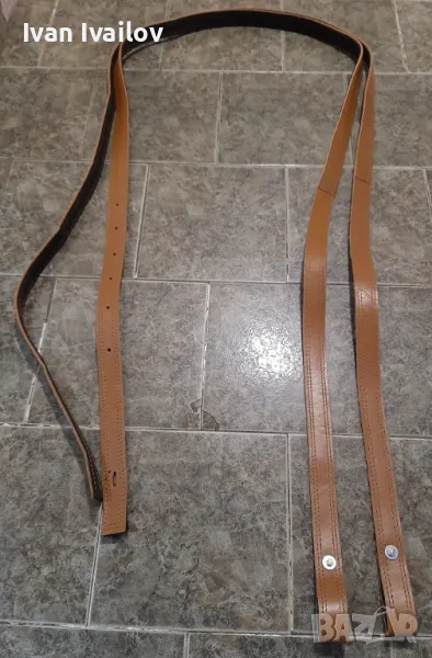 Двойно шит Кожени щтранги , снимка 1