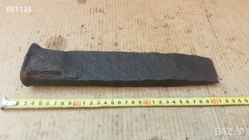 масивна кована кама, клин секач, снимка 1