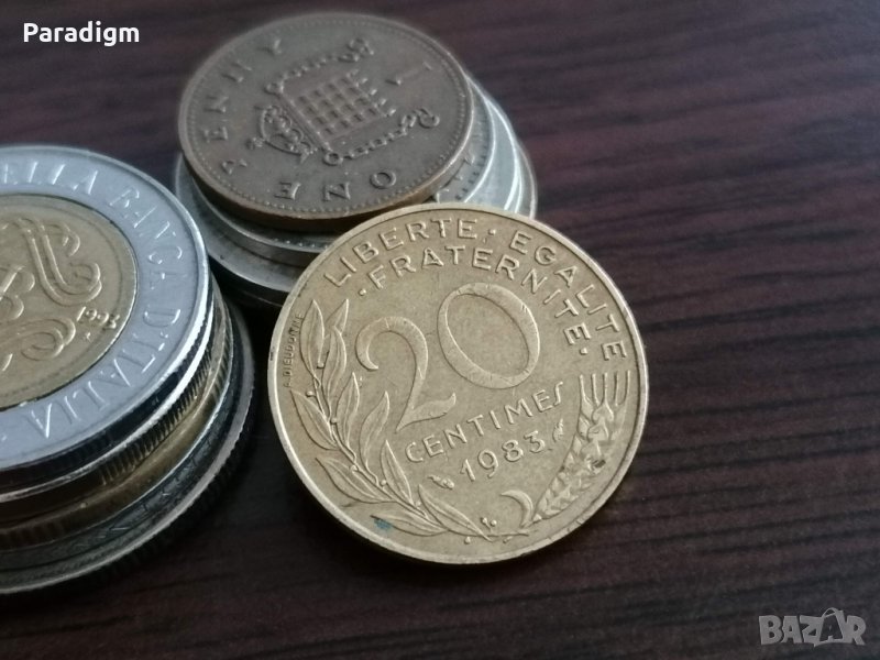 Монета - Франция - 20 сентима | 1983г., снимка 1