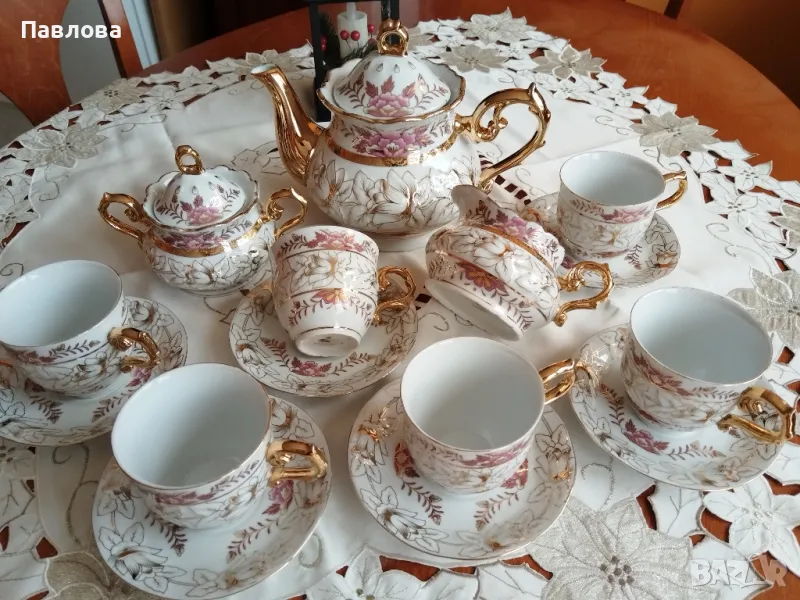порцеланов сервиз за чай Тhun, снимка 1