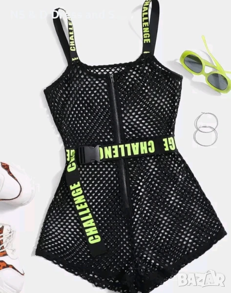 Дамски къс летен плажен гащеризон , снимка 1