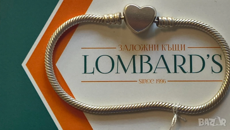 Сребърна гривна Пандора, снимка 1