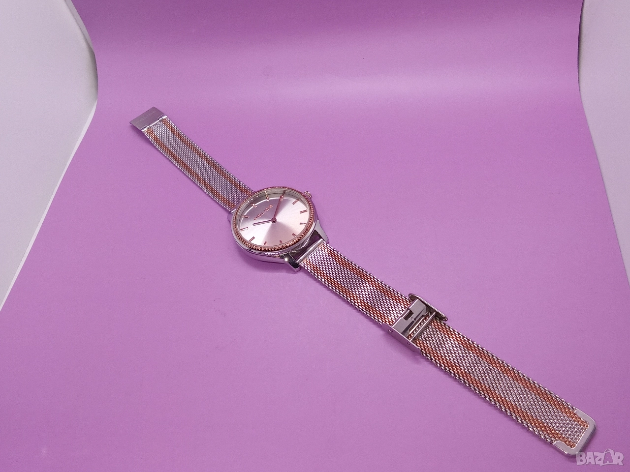 POLICE Дамски часовник стоманен като нов , снимка 1