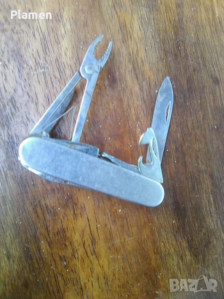 Комбиниран нож с клещи ножица трион пила тирбушон отварачка и други ножчета, снимка 1