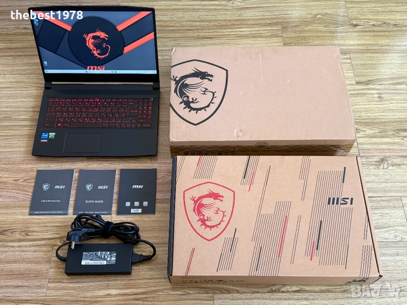 144Hz MSI Katana`i7-12700H/RTX 3070/32GB RAM/512GB SSD/FHD IPS, снимка 1