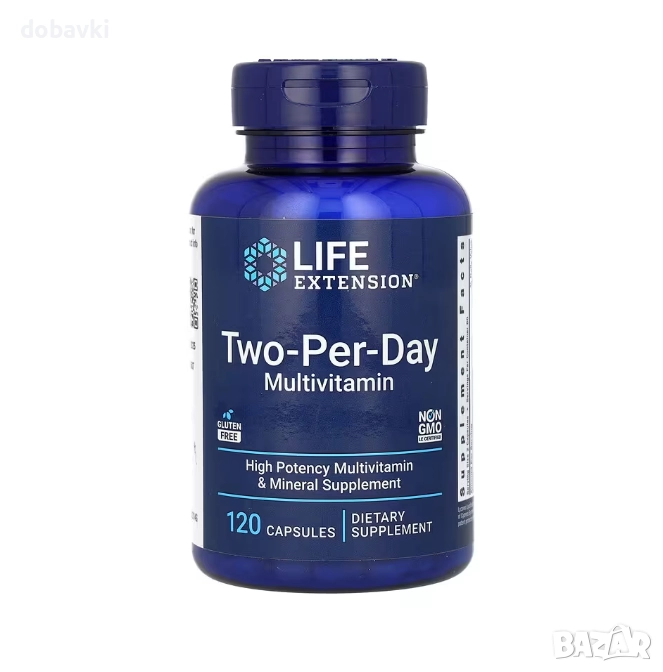 Мултивитамини - Life Extension, Two-Per-Day Multivitamin, 120 Capsules, снимка 1
