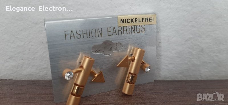 Дамски обеци Nickefrei. Златно покритие , снимка 1