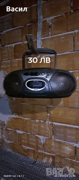 СД-радио касетофон саньо, снимка 1