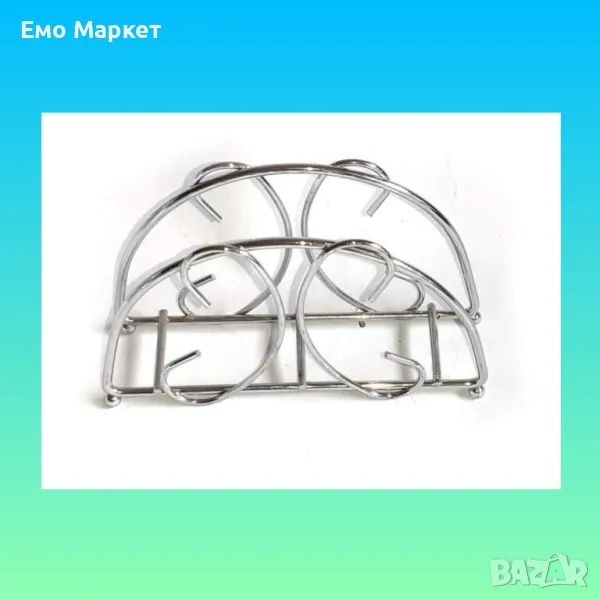 Поставка за салфетки от неръждаема стомана, снимка 1