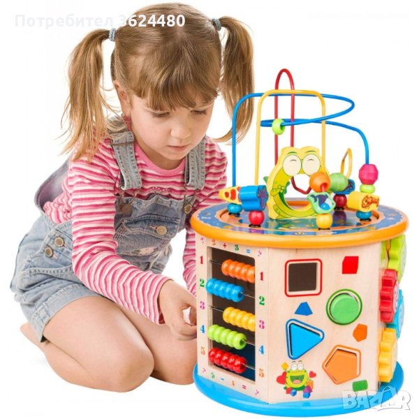 3516 Дървен куб 8 в 1, снимка 1