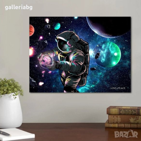 Космически плакат, постер космонавт, снимка 1