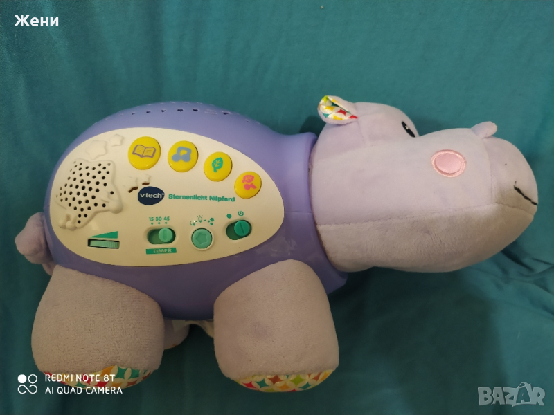 Бебешка музикална играчка прожектор Hippo Dodo VTech, снимка 1