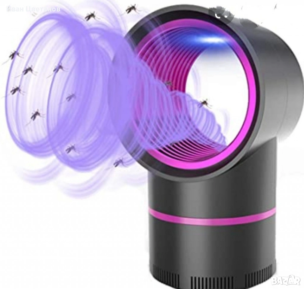 Лампа против комари, USB зареждане, улавя до 20 квадратни метра, снимка 1