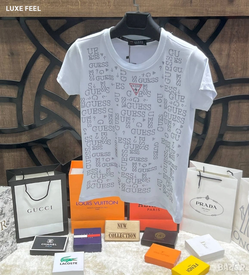 Дамска Памучна Тениска ⚜️Guess, снимка 1