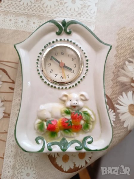 Стар порцеланов часовник , снимка 1
