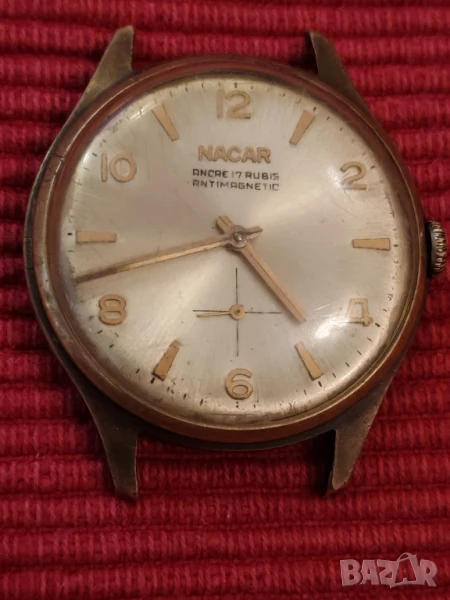 Винтидж механичен, мъжки часовник NACAR, Швейцария. , снимка 1
