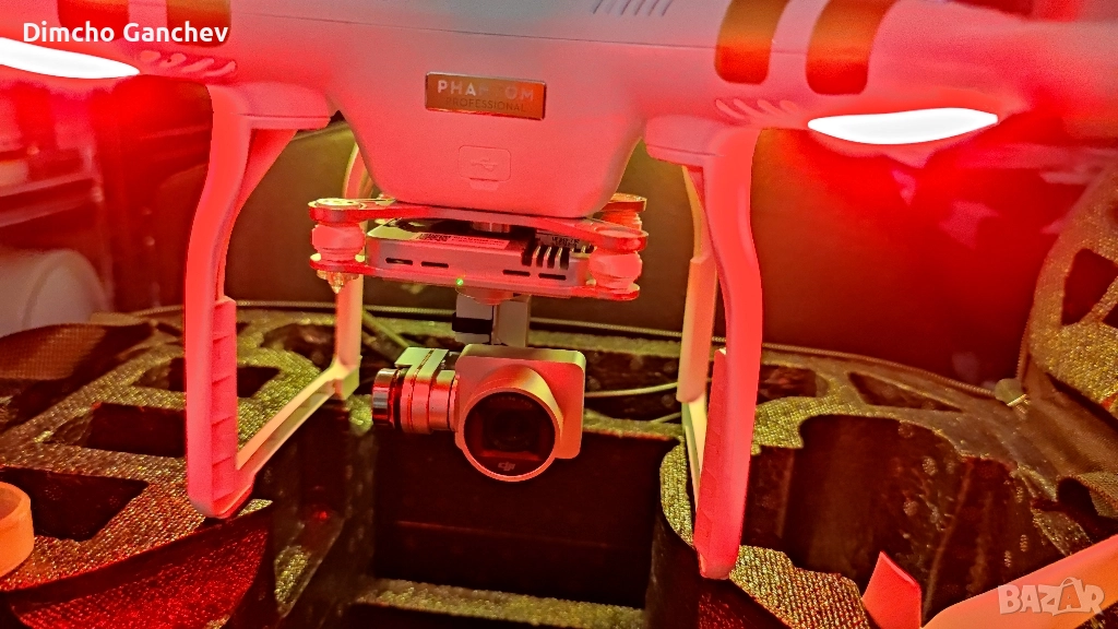 JI Phantom 3 PRO с 1 батерия и оригинален твърд куфар раница, снимка 1