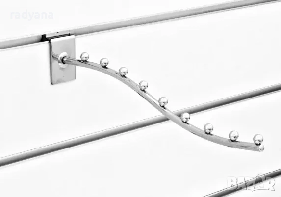 Кука спираловидна с 9 топчета за канално пано, снимка 1