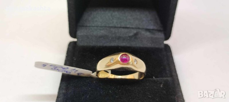 Златен пръстен  Рубин-3,90гр/14кр, снимка 1