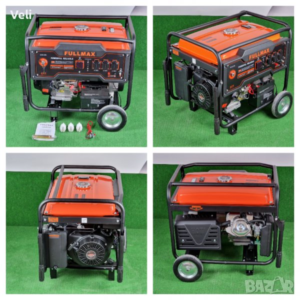 Генератор за ток монофазен с ел. стартер 6.5kw, снимка 1