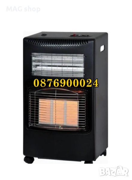 ПРОМО! 2в1 Комбинирана газова печка на газ и ток за отопление, снимка 1