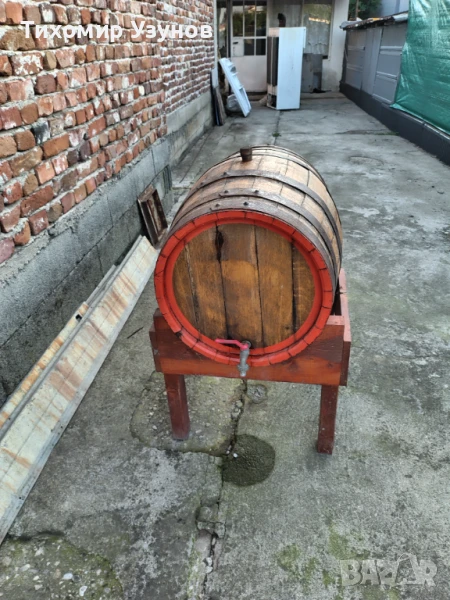 Буре за ракия ,200 литра,2 години ползвано,със стойка, снимка 1