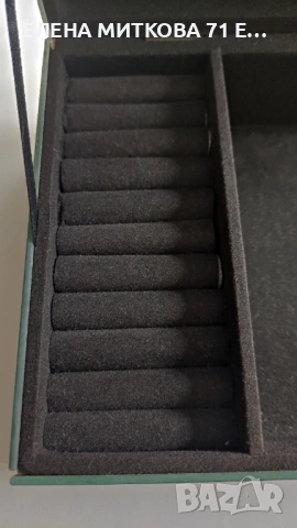 Луксозна голяма огледална кутия за бижута със златист декор "пчелички", снимка 9 - Други - 53990418