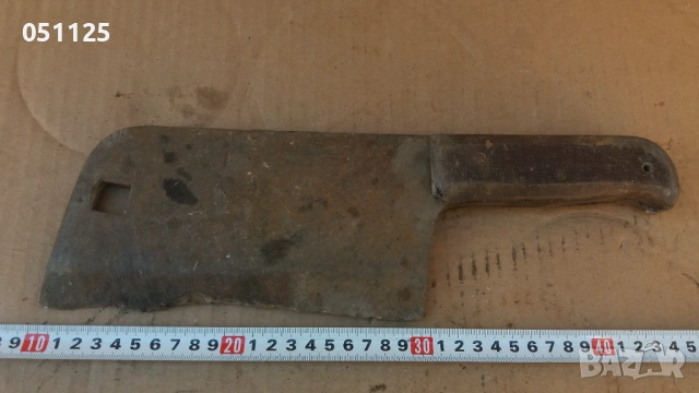 масивен кован сатър за месо , снимка 3 - Антикварни и старинни предмети - 53026270