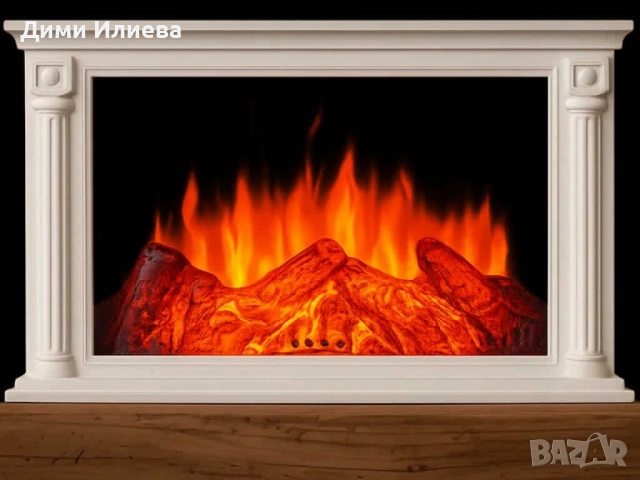 Лед камина с тлеещи въглени , снимка 7 - Камини - 52807494