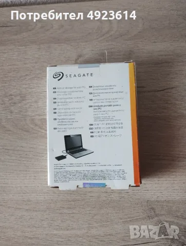 НОВ неотварян Seagate 2TB преносим хард диск, снимка 2 - Външни хард дискове - 56493609