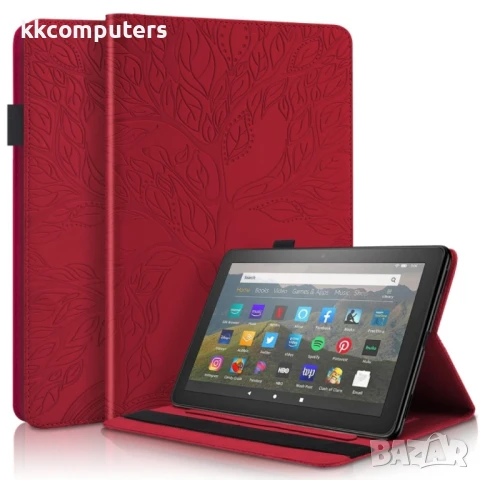 Amazon Kindle Fire HD 10 2023 Кожен Калъф и Протектор, снимка 4 - Калъфи, кейсове - 51146858