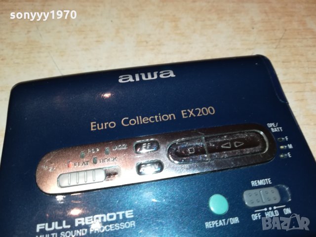 AIWA HS-EX200 METALL WALKMAN 1610211351, снимка 3 - Радиокасетофони, транзистори - 34482945